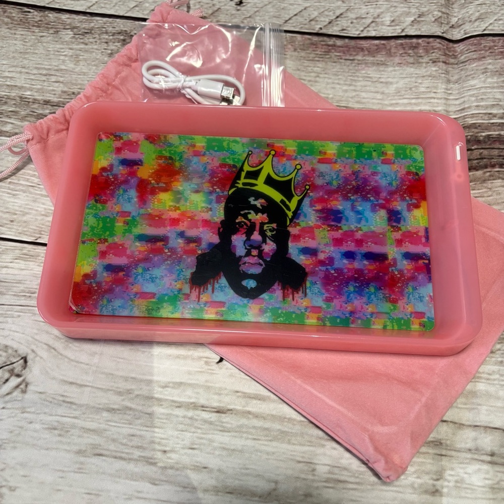 PINK Notorious B.I.G Color Change Rolling Tray